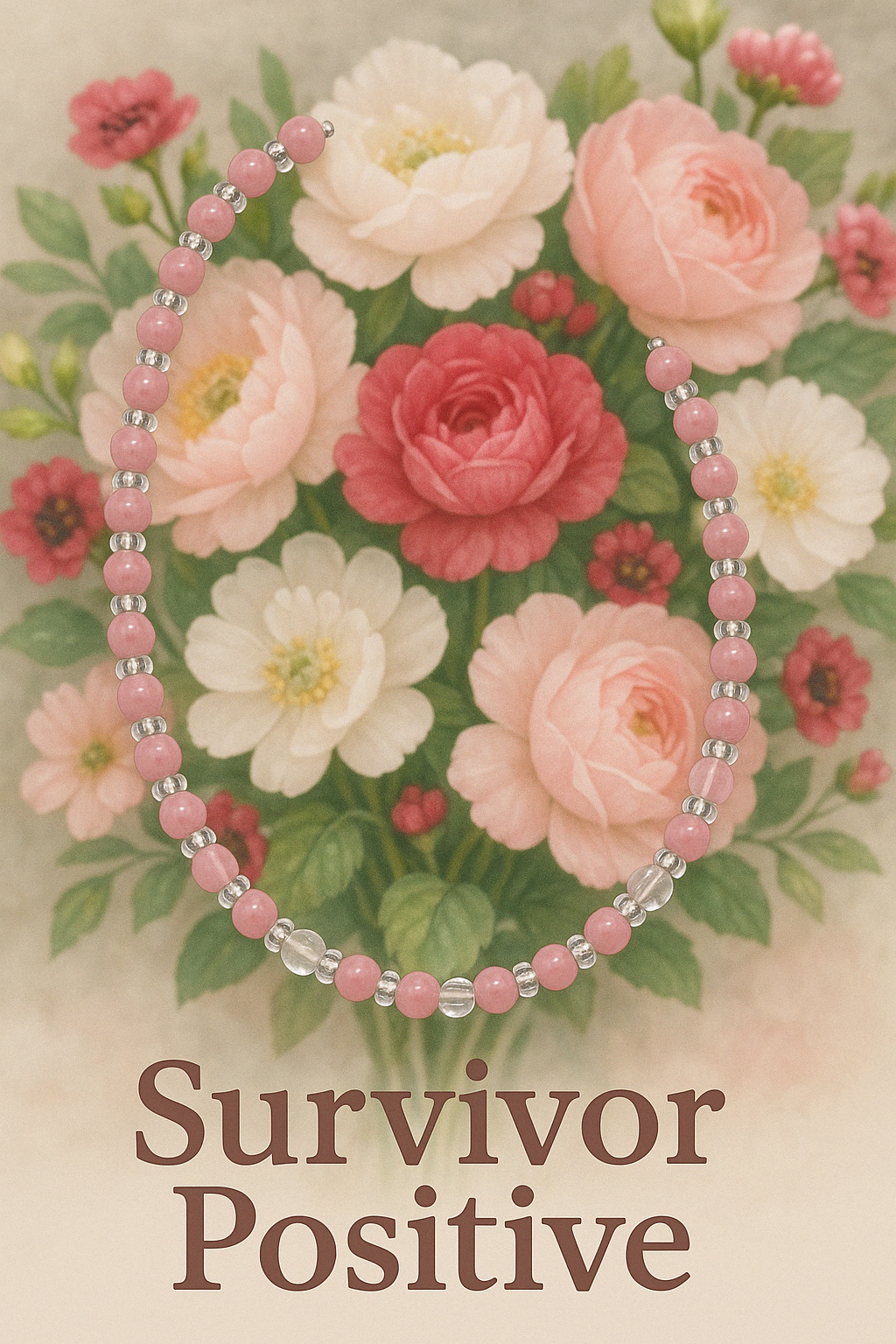 Survivor- Positive- Necklace in Silver or Gold tone