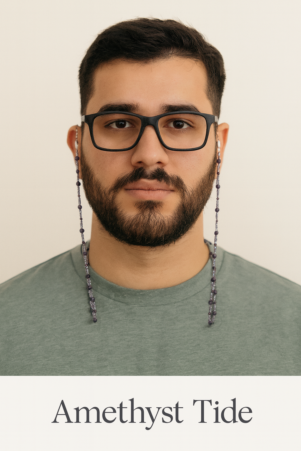 Eyeglass Catchers Collection -Amethyst Tide for men"Corner