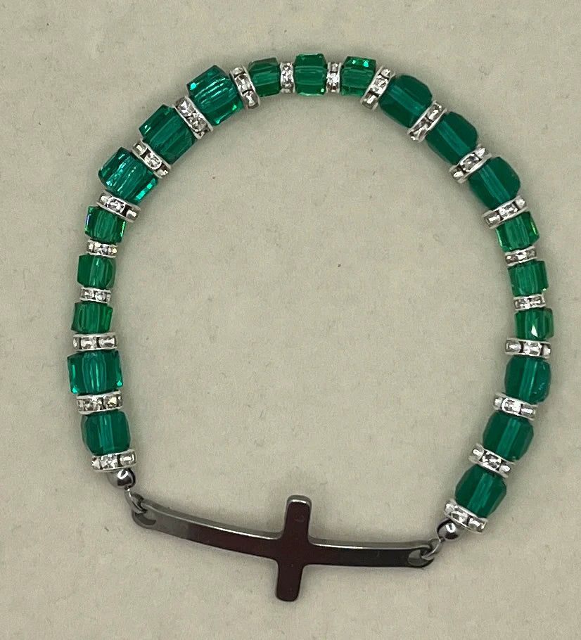 Heavenly Grace- Blessing -Emerald crystal Bracelet