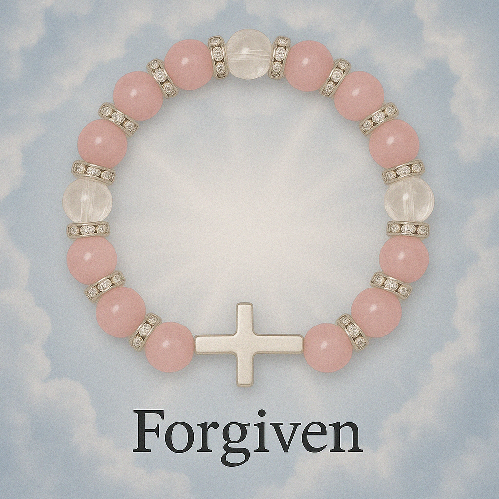 Heavenly Grace - Forgiven -Natural pink Quartz Bracelet
