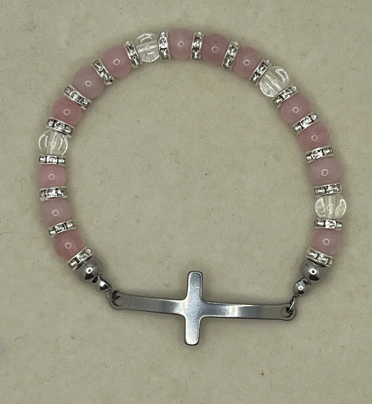 Heavenly Grace - Forgiven -Natural pink Quartz Bracelet