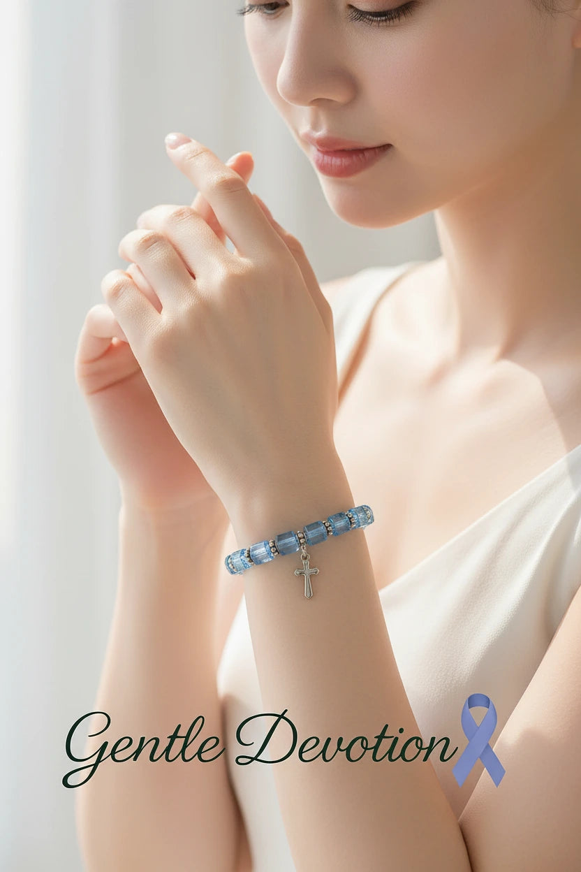 Courage Collection-Custom Cancer Awareness Esophageal cancer-Gentle Devotion Bracelet
