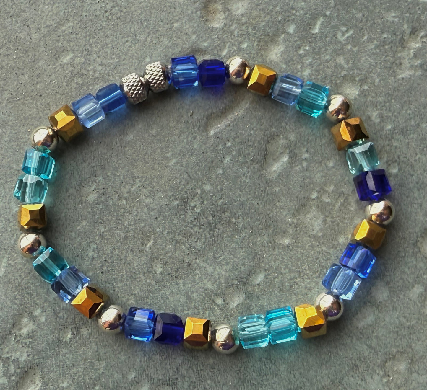 Golden Blue Bracelet