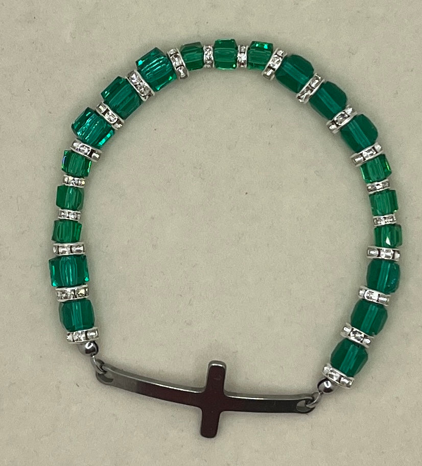 Heavenly Grace- Blessing -Emerald crystal Bracelet