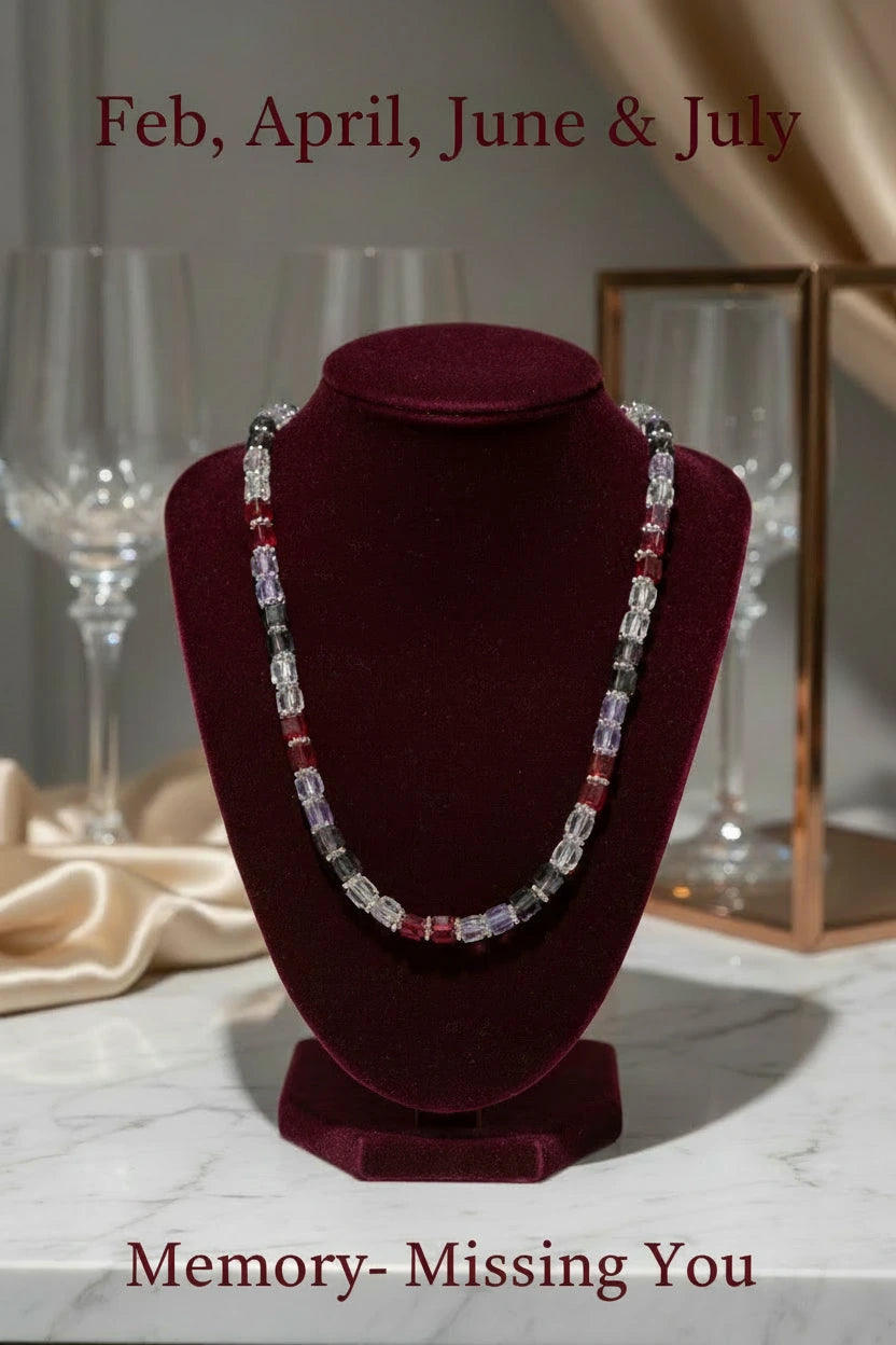 Memory - Missing you- Necklace-Feb,April,June & July