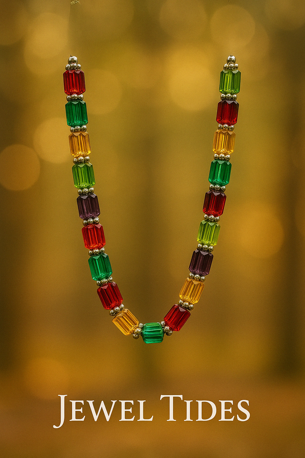Memory-Custom made birthstone Necklace "Jewel Tides"