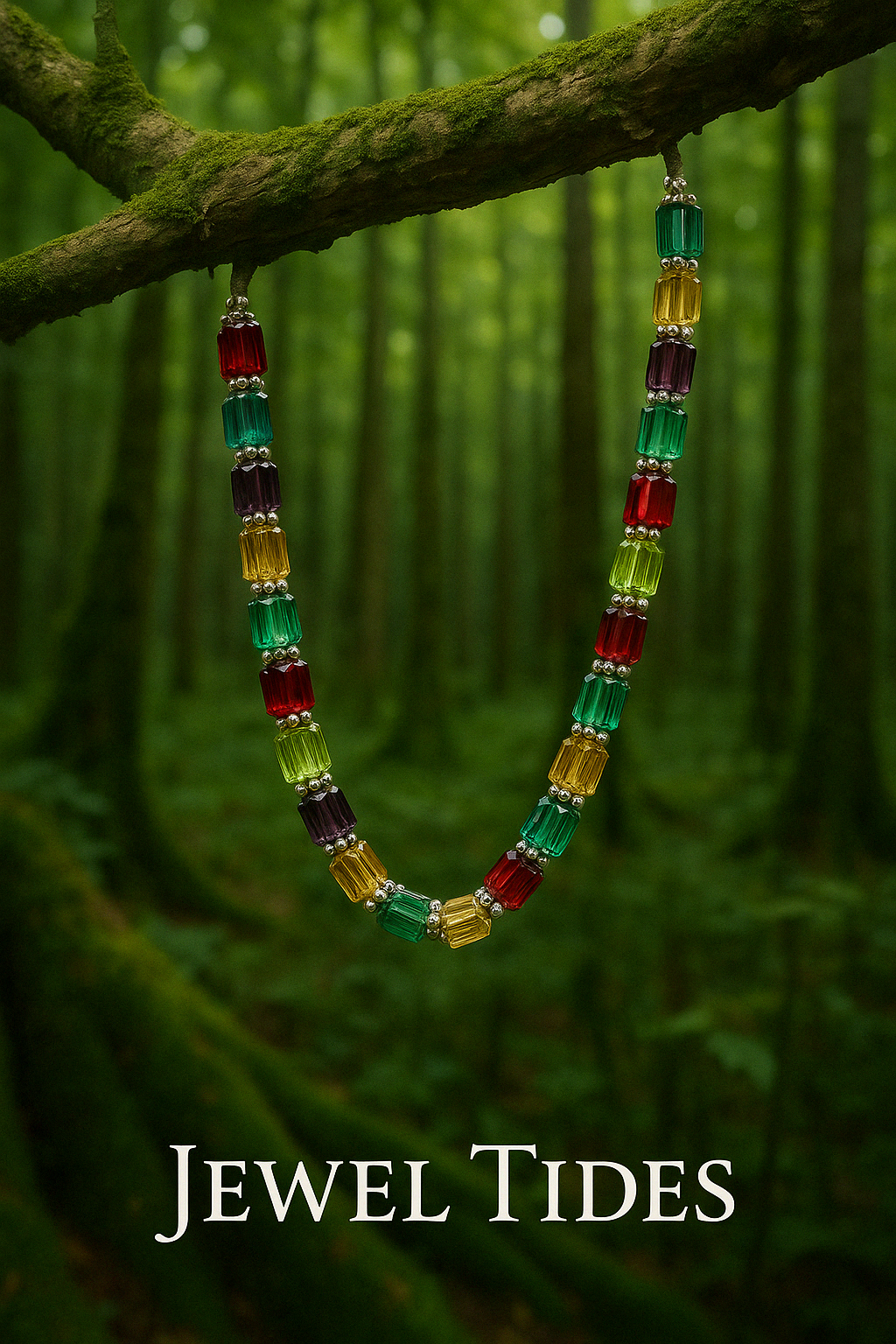 Memory-Custom made birthstone Necklace "Jewel Tides"