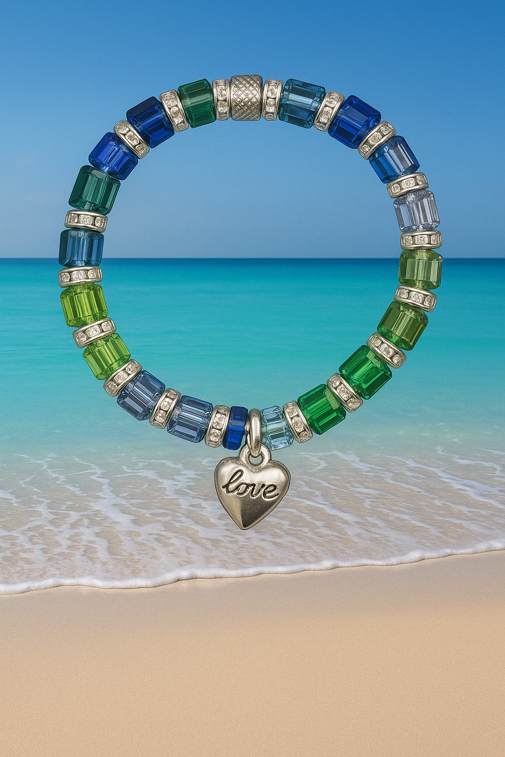 Memory-Custom Made Memory Bracelet -Mermaids Heart-