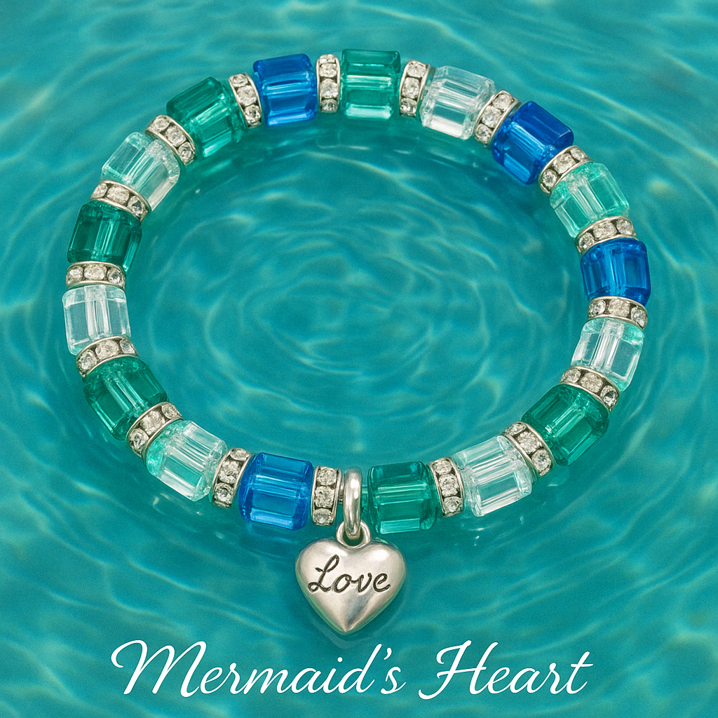 Memory-Custom Made Memory Bracelet -Mermaids Heart-
