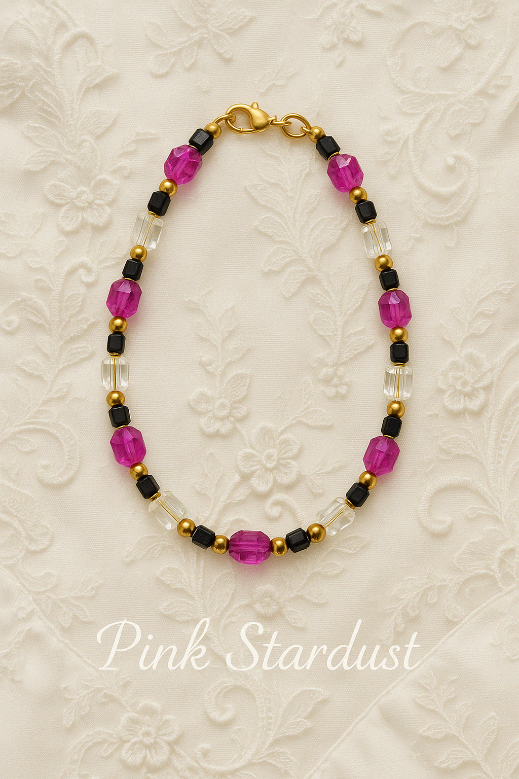 Pretty in pink - Pink Stardust Necklace
