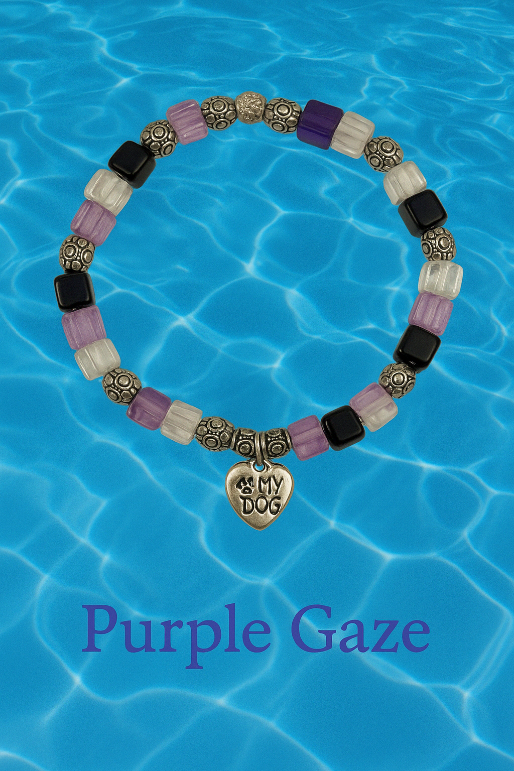 Purple Gaze Bracelet with charm