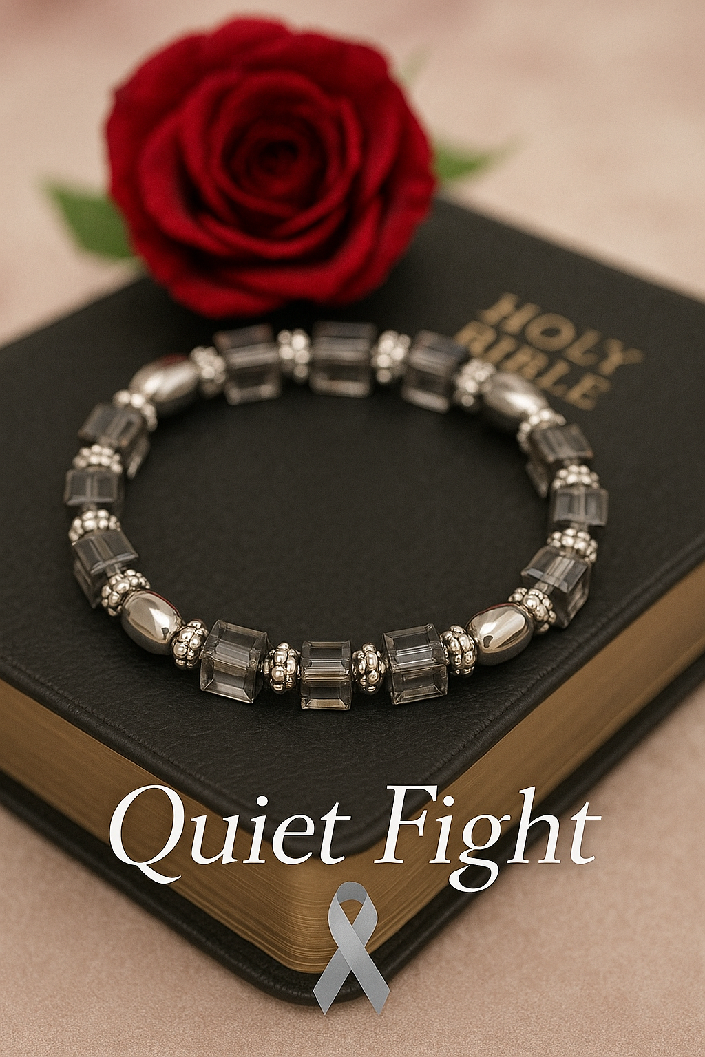 Courage Collection-Awareness Bracelet -Brain Cancer -Quiet Fight