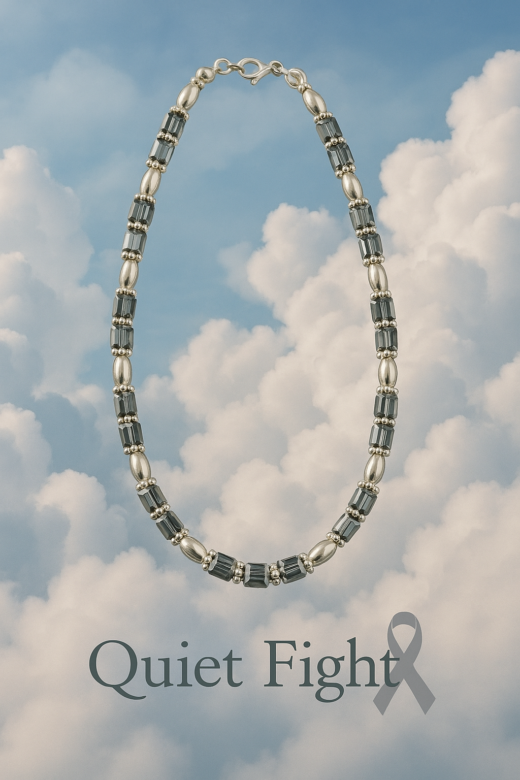 Courage Collection-Brain Cancer- Quiet Fight -Necklace