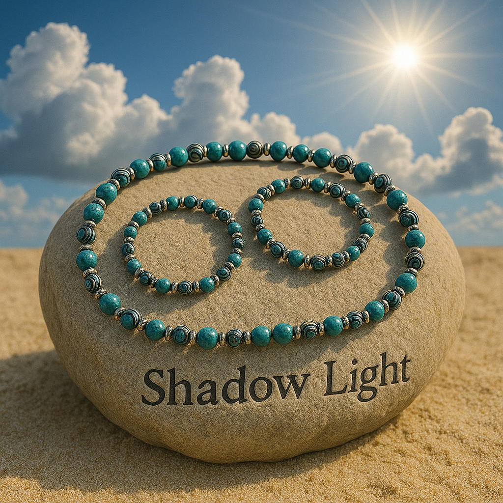 Round About Collection -Shadow Light Set - Necklace Bracelet and Ankle Bracelet