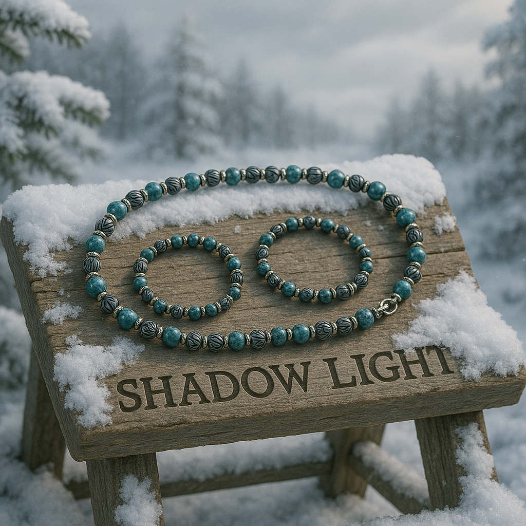 Round About Collection -Shadow Light Set - Necklace Bracelet and Ankle Bracelet