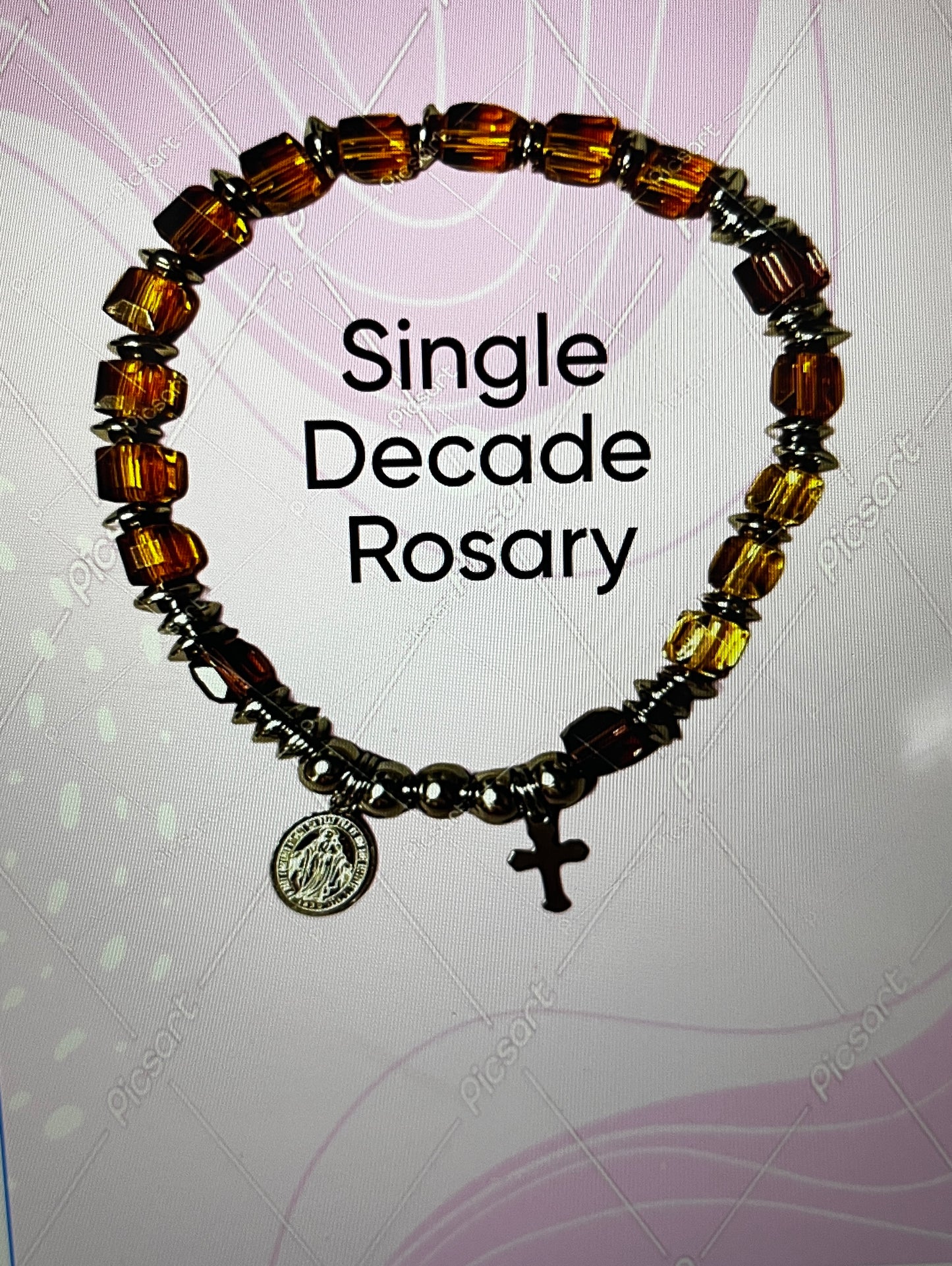 Heavenly Grace Single Decade Rosary-Grace- Bracelet