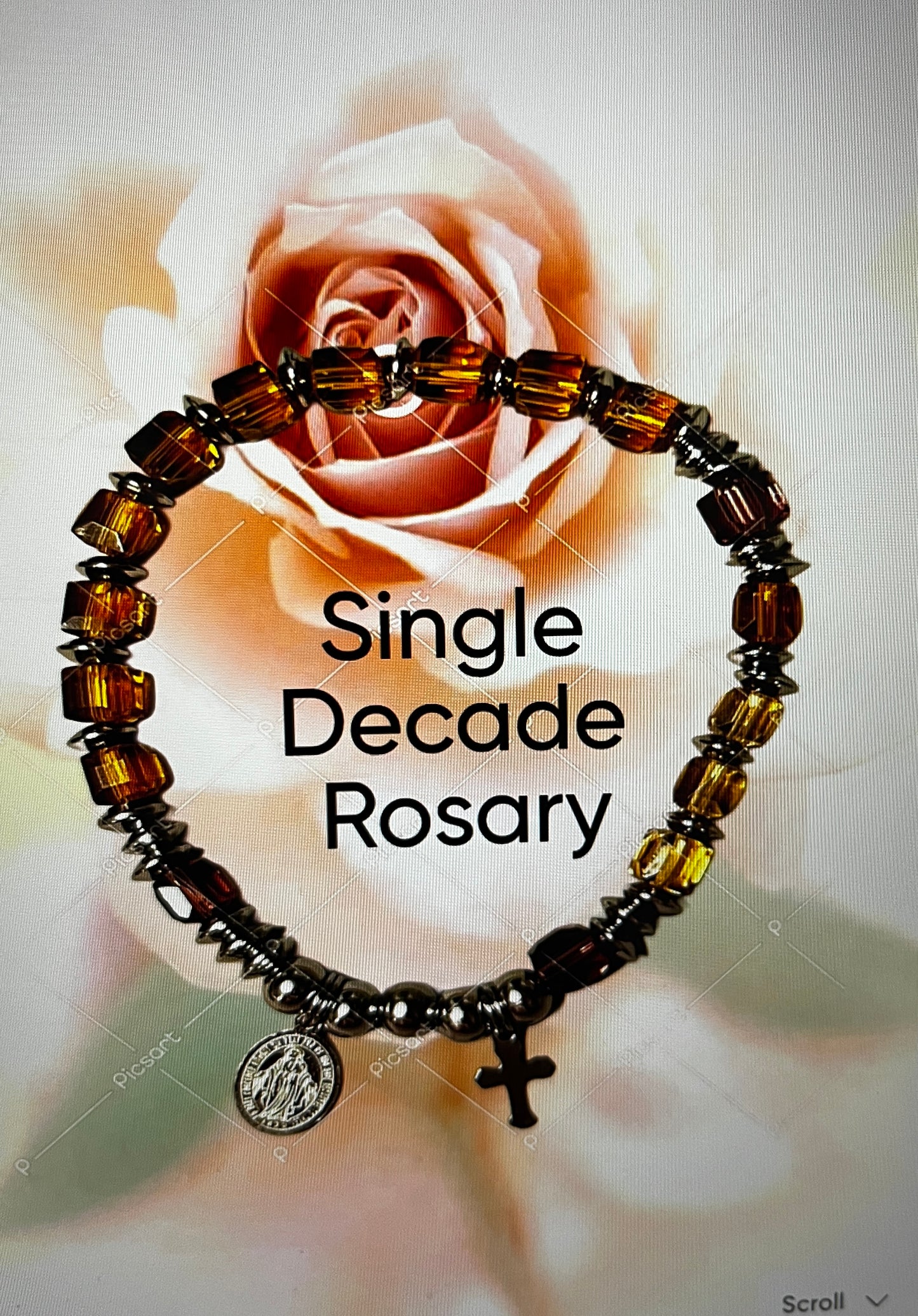 Heavenly Grace Single Decade Rosary-Grace- Bracelet