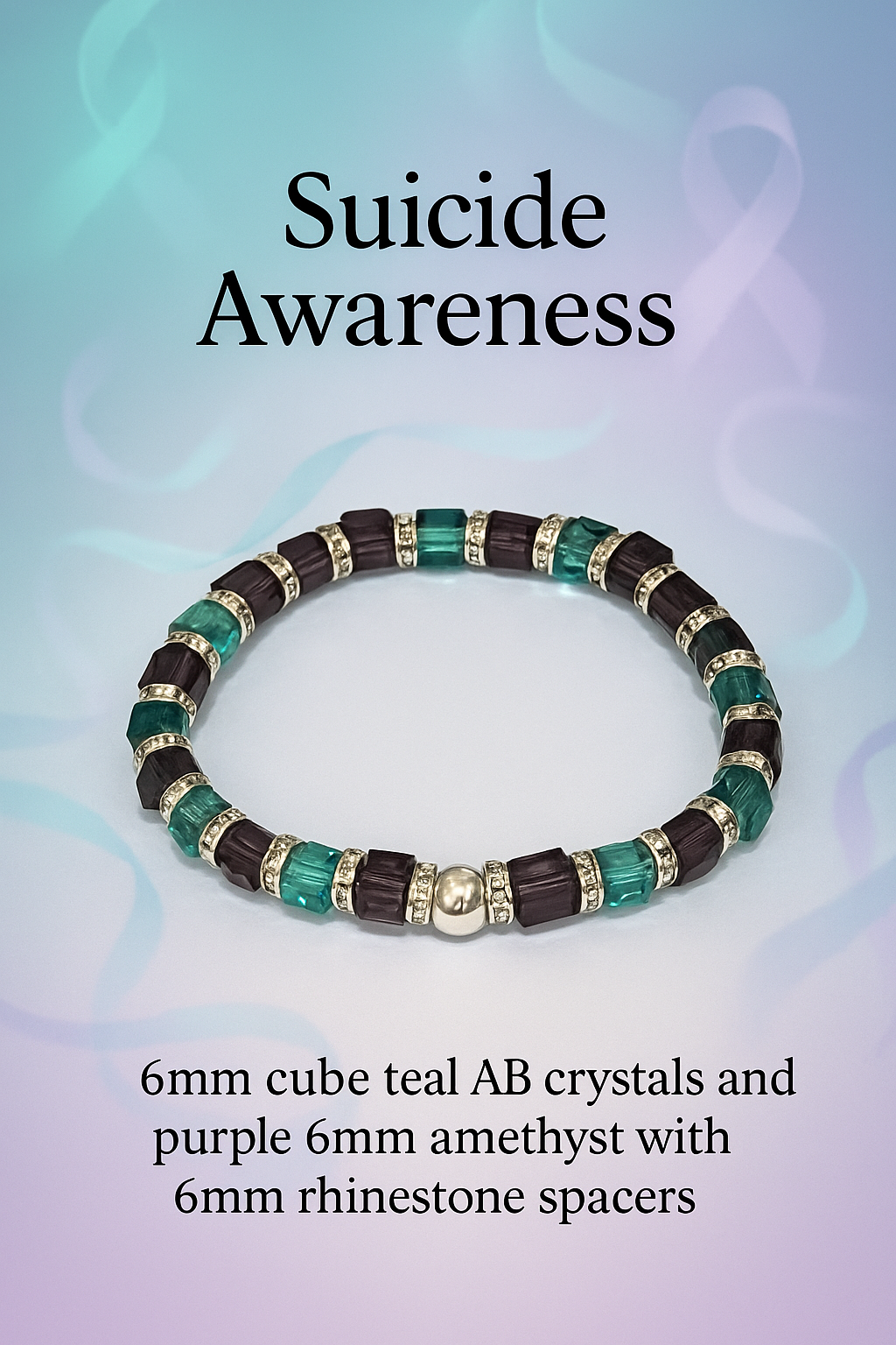 Suicide. Awareness Bracelet -Shades of Hope
