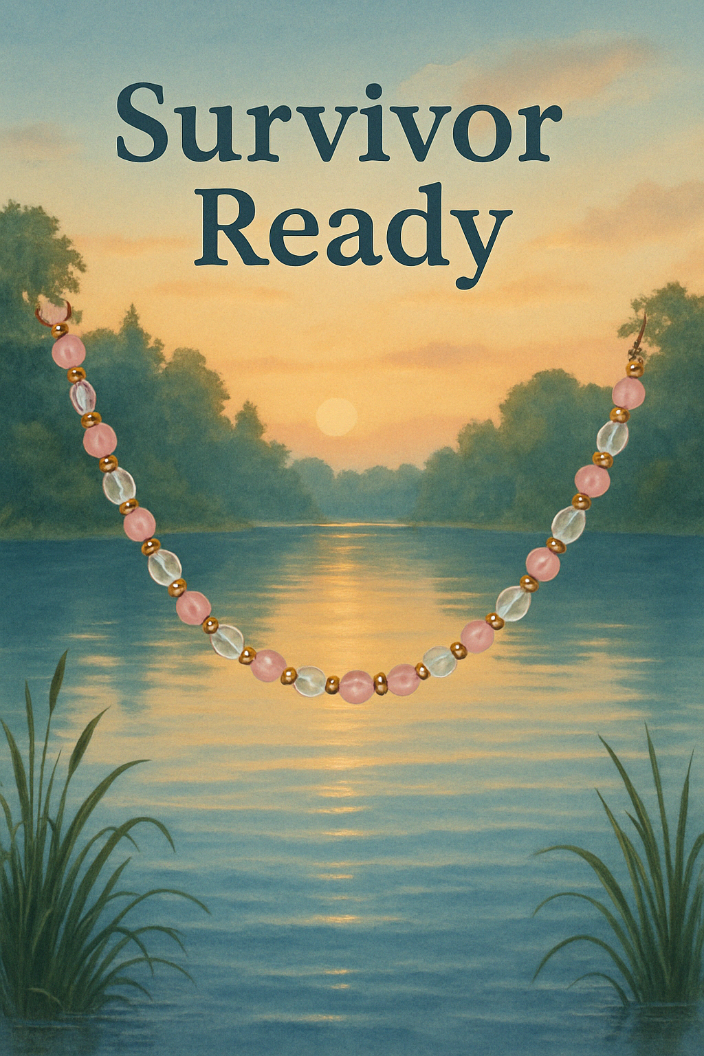 Survivor-Ready- 8mm Gold tone Necklace