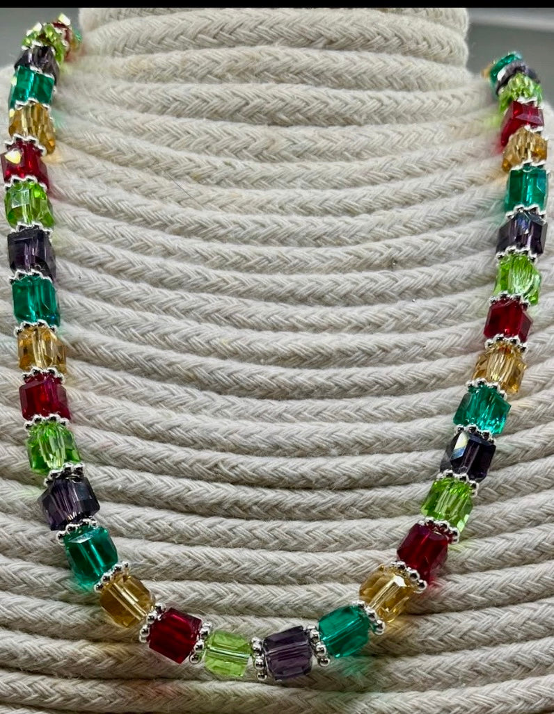Memory-Custom made birthstone Necklace for Jan,feb,May,Aug,Nov