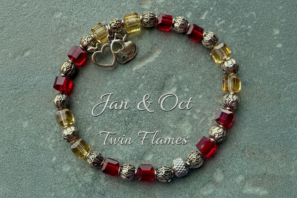 Memory-Jan & Nov Birthstone Bracelet -Twin Flames