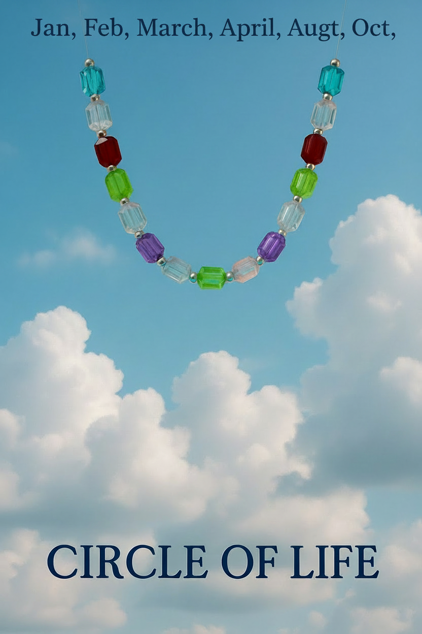 Memory-Custom made ,Necklace "Circle of Life "