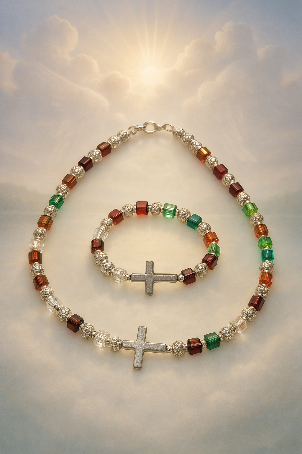 Heavenly Grace Memory -Family - Necklace & Bracelet Set