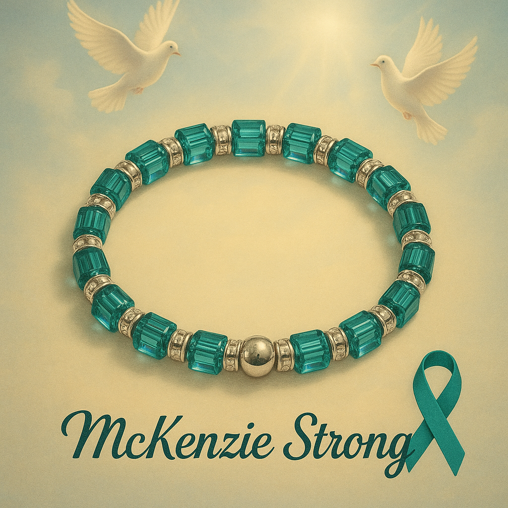 Courage Collection-Ovarian Cancer Awareness Bracelet-McKenzie Strong -