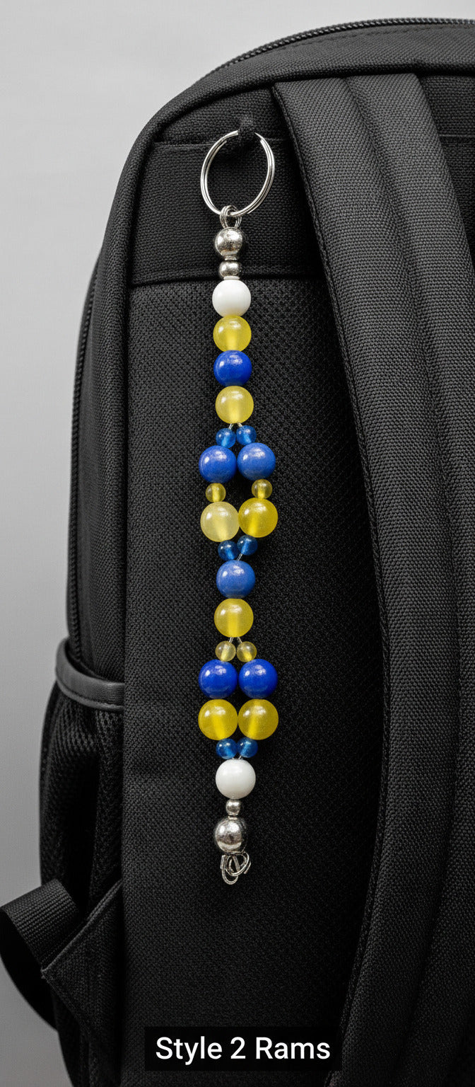 Sports color key chains-Rams