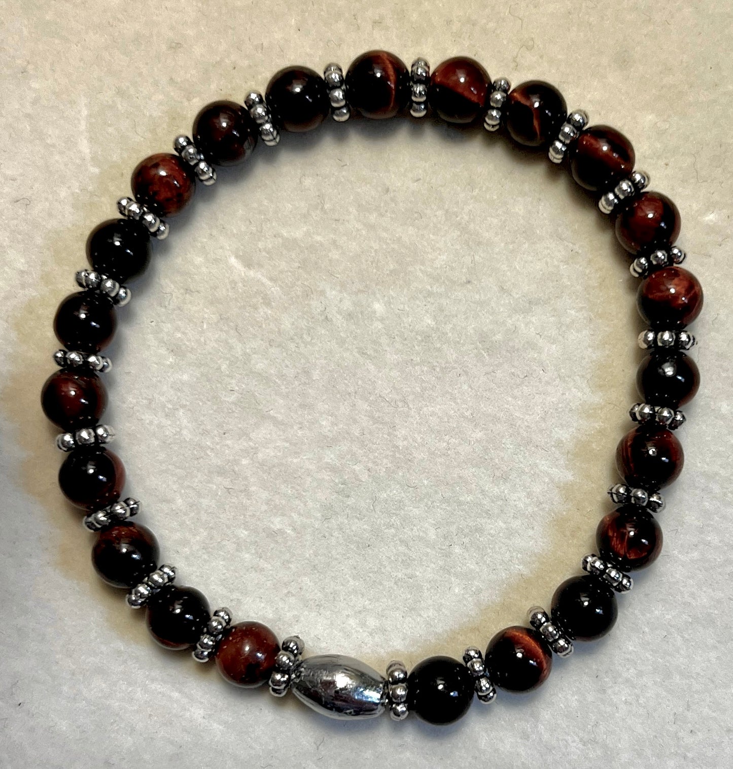 Round about Collection Red tiger Eye Bracelet-"Fierce Bloom"