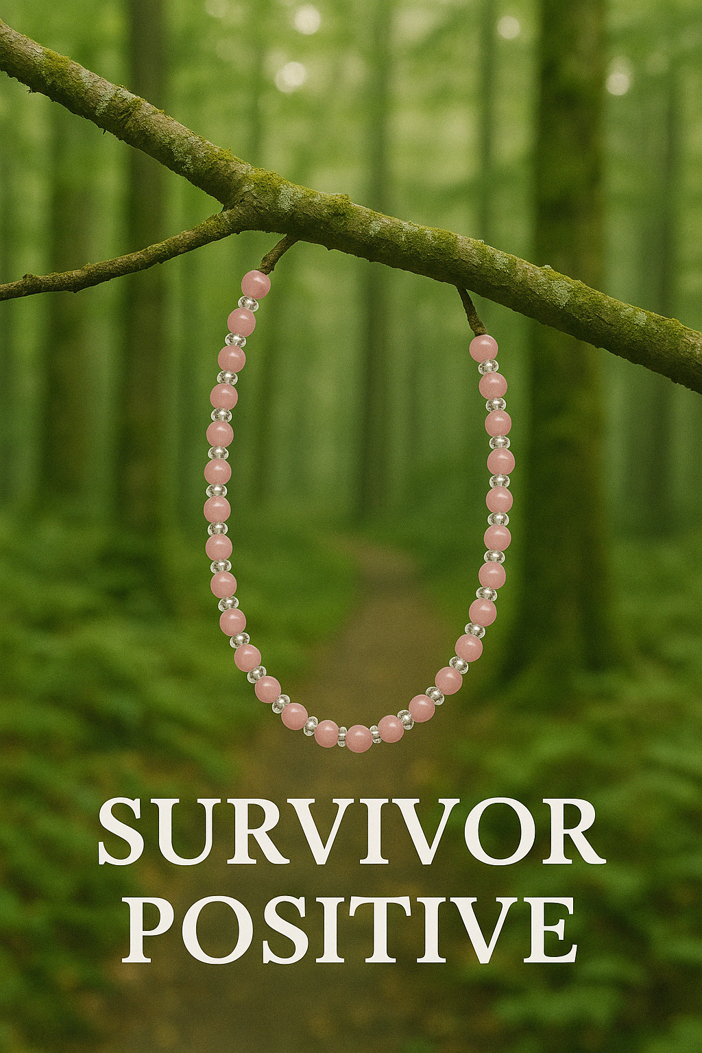 Survivor- Positive- Necklace in Silver or Gold tone