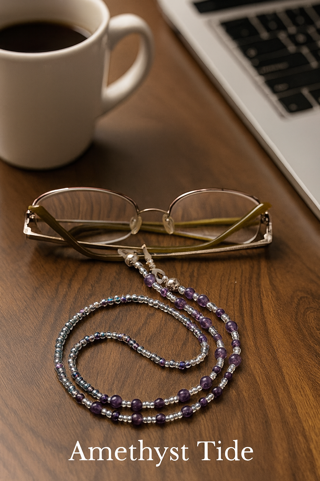 Eyeglass Catchers Collection -Amethyst Tide for men"Corner