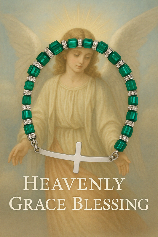 Heavenly  Grace- Blessing -Emerald crystal Bracelet
