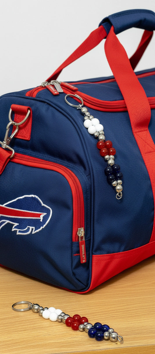 Sport color Keychain -Buffalo Bills Theme