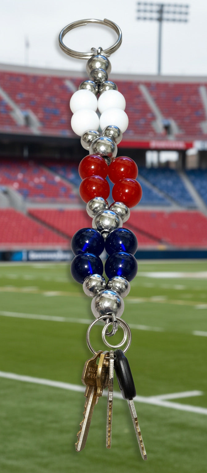Sport color Keychain -Buffalo Bills Theme