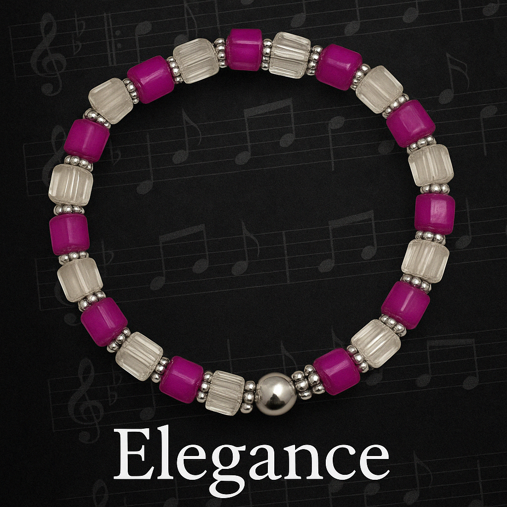 Pretty in Pink -Elegance-Silver Accent Bracelet