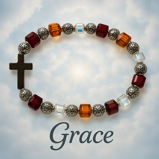 Heavenely Grace Collection -Grace- Bracelet with Jan & Nov Crystals