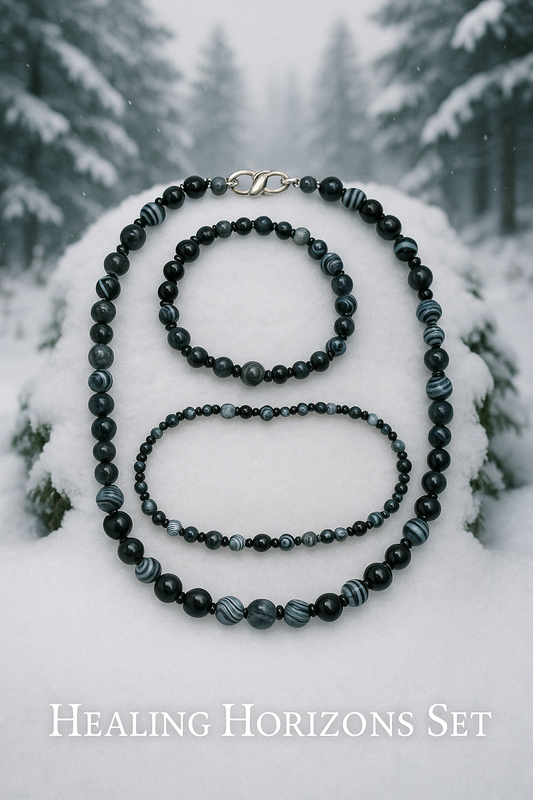 Round about Collection -Horizons Set- Necklace ,Bracelet & Ankle Bracelet-