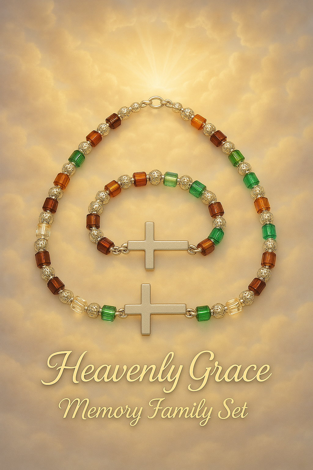 Heavenly Grace Memory -Family - Necklace & Bracelet Set