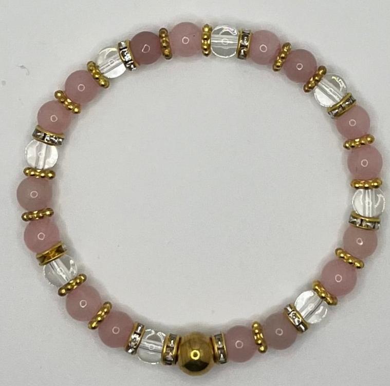 Survivor -Positive -(6mm Silver and Gold Tone Bracelet)