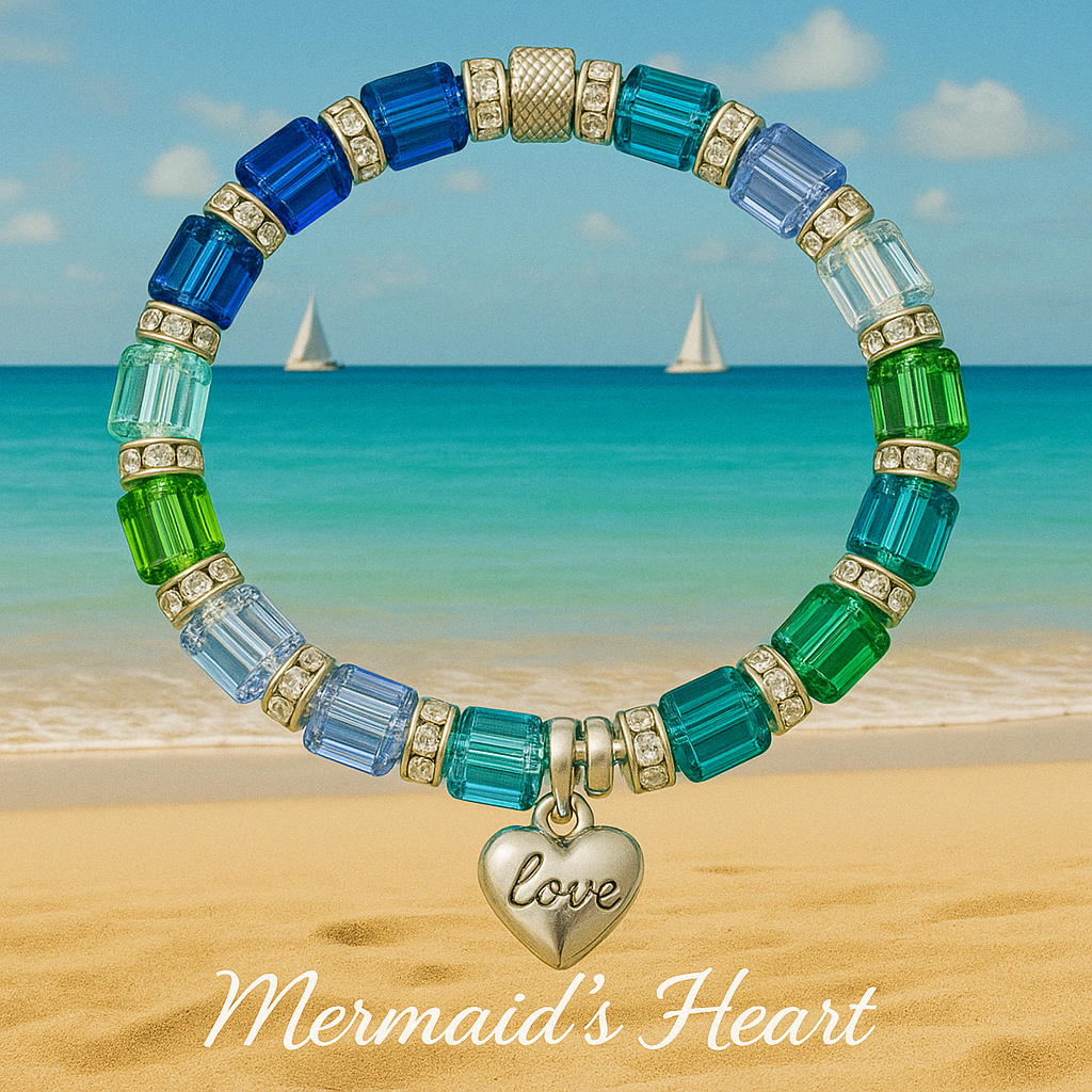 Memory-Custom Made Memory Bracelet -Mermaids Heart-