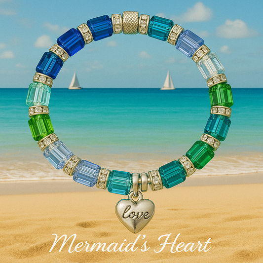 Memory-Custom Made Memory Bracelet -Mermaids Heart-