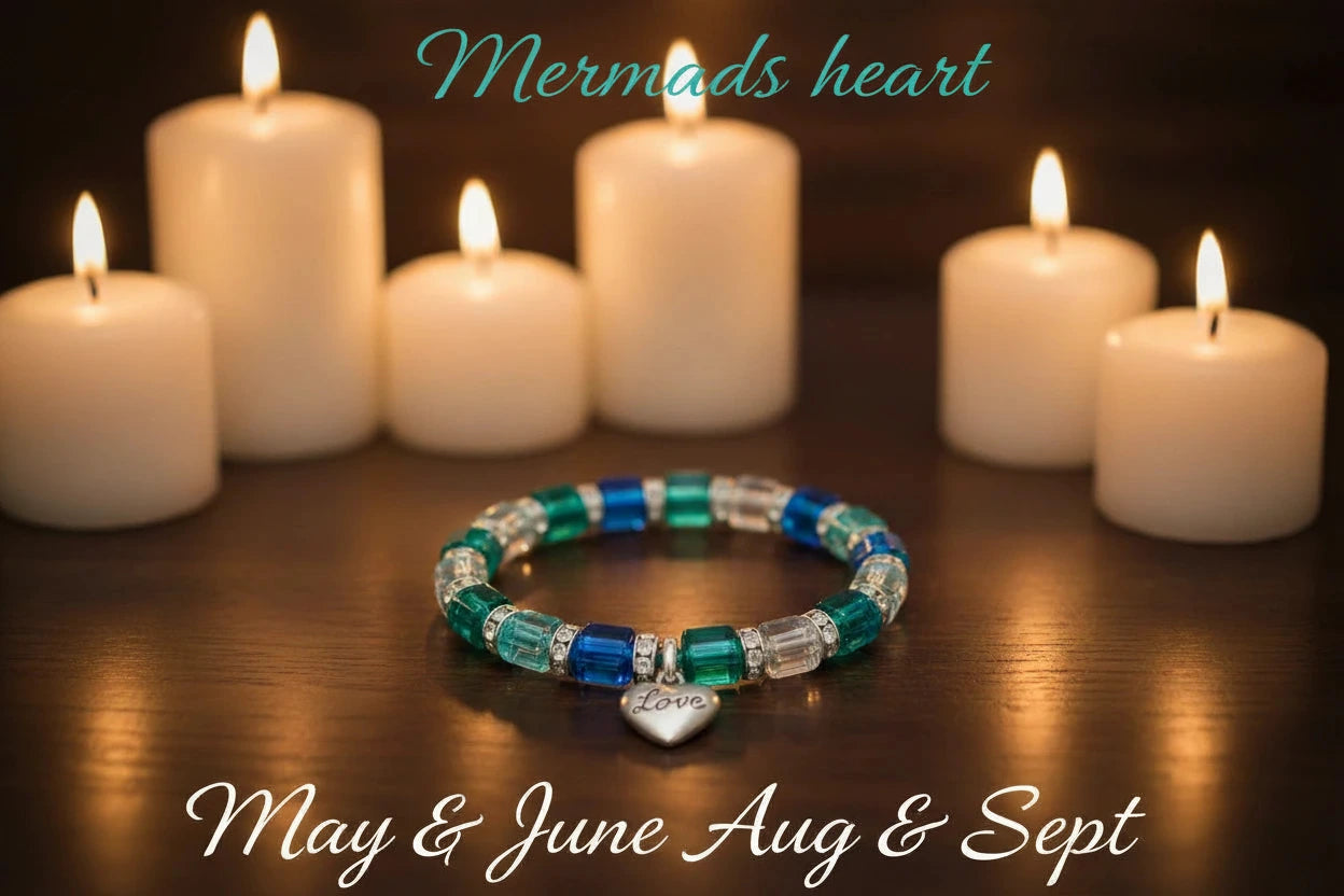 Memory-Custom Made Memory Bracelet -Mermaids Heart-
