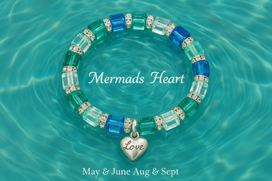 Memory-Custom Made Memory Bracelet -Mermaids Heart-
