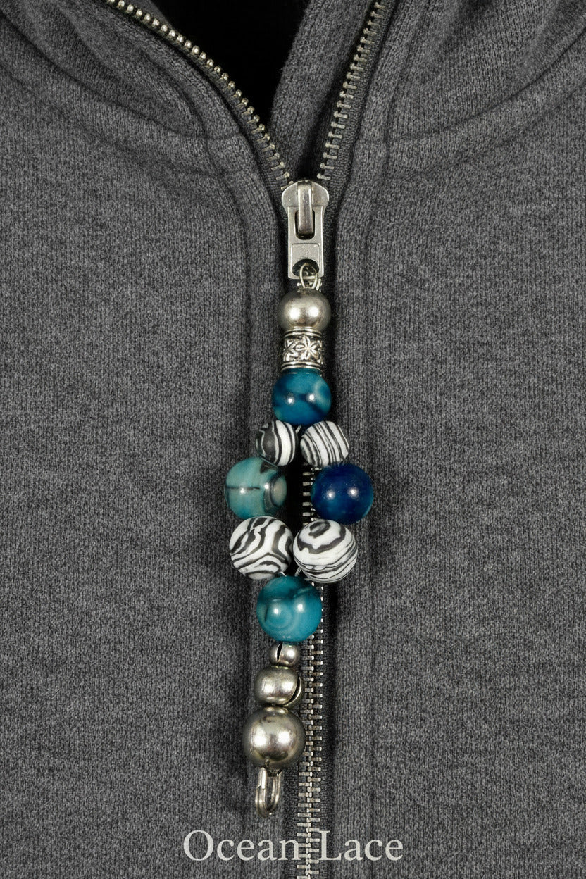 Zipper Gripper -Ocean lace
