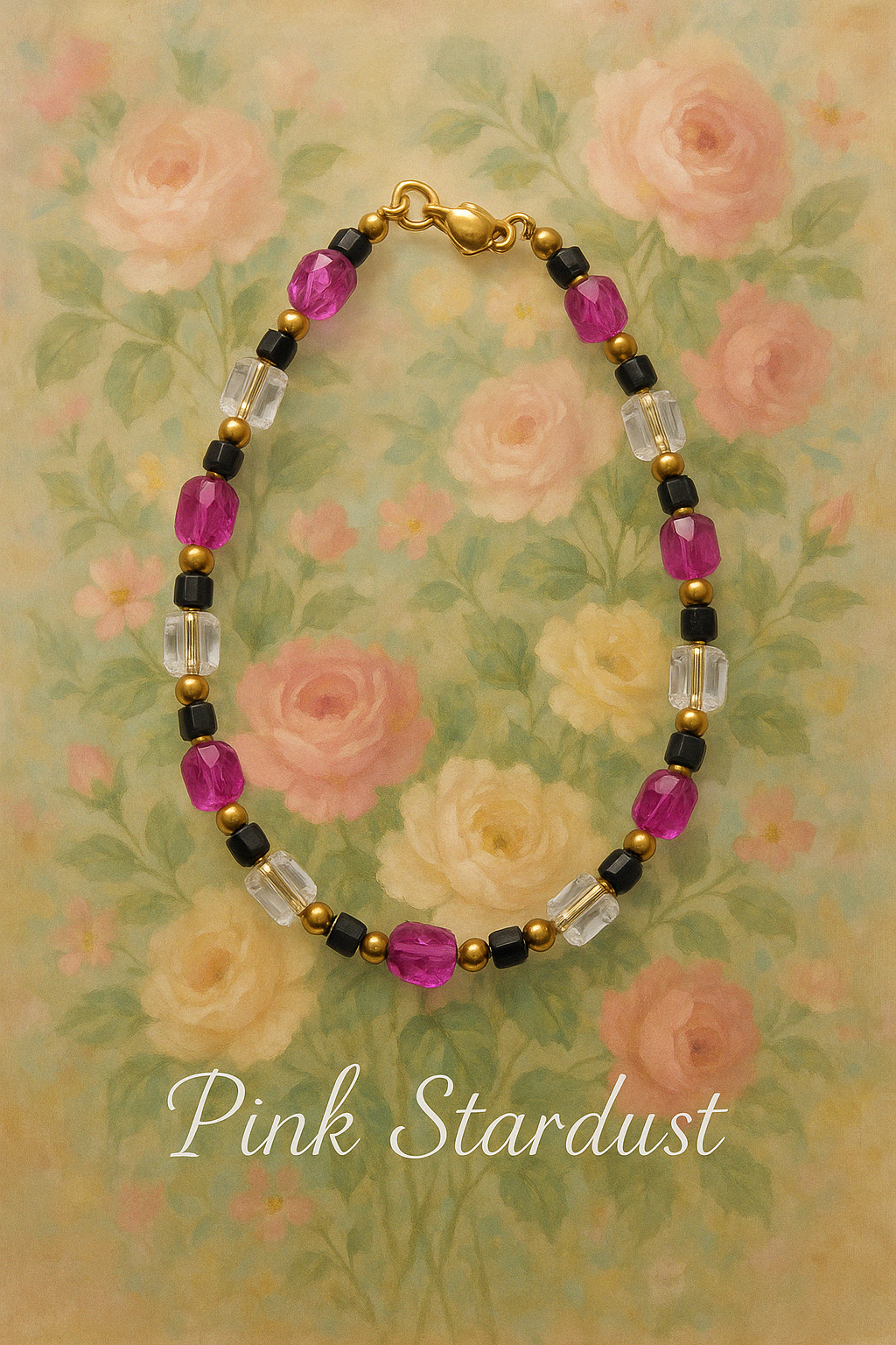 Pretty in pink - Pink Stardust Necklace