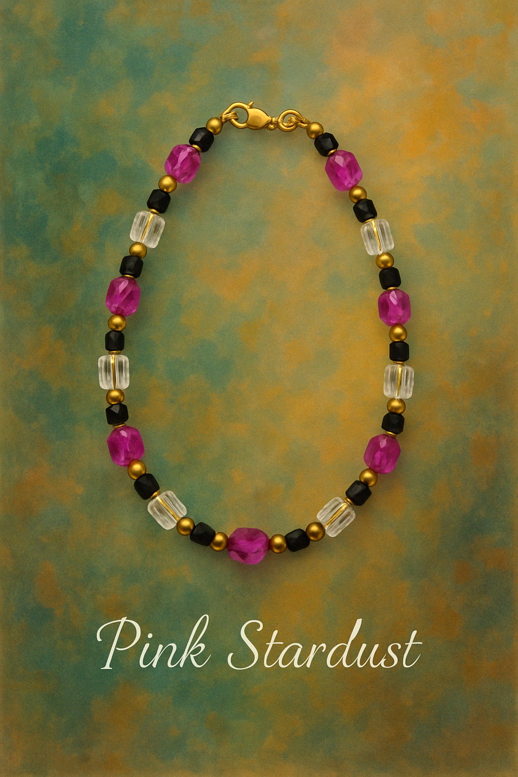 Pretty in pink - Pink Stardust Necklace