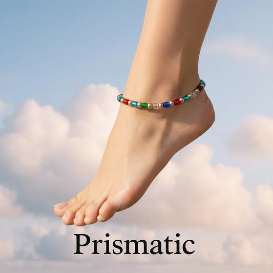Prismatic Elegance Ankle Bracelet