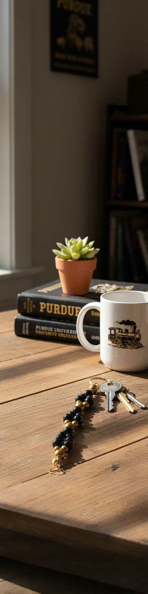 Sports Color Keychains- Purdue