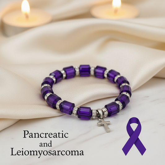 Courage Collection-Pancreatic & Leiomyosarcoma Awareness Bracelet